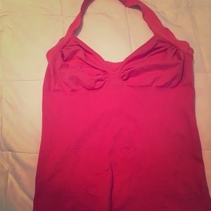 Bebe pink halter top